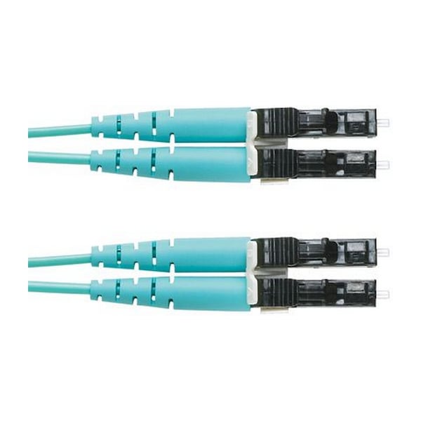 Panduit OM3 2-F 1.6MM PATCHCORD RISER, LC-LC DUPLEX AQUA 1M, FX2ERLNLNSNM001 FX2ERLNLNSNM001